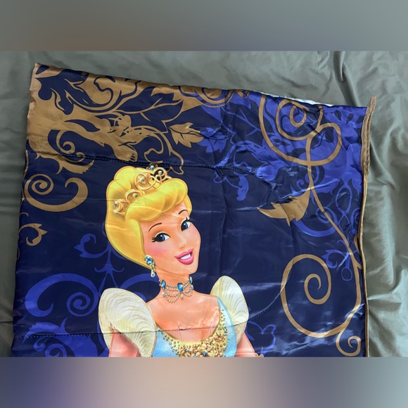 Vintage 90s Disney Princess Sleeping Bag / Bed In Bag _ Cinderella_ Original tag - Picture 12 of 16